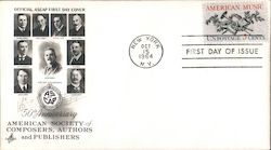 50th Anniversary American Society of Composers, Authors and Publishers First Day Cover