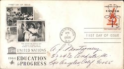 United Nations Education for Progress 1964 First Day Cover