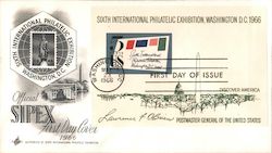 Sixth International Philatelic Exhibition Washington DC 1966 First Day Cover