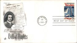 175th Anniversary of the Bill of Rights 1791-1966 First Day Covers First Day Cover First Day Cover First Day Cover