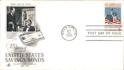 25 Years of United States Savings Bonds First Day Cover