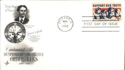 Centennial of the Benevolent and Protective Order of Elks 1868-1968 First Day Cover