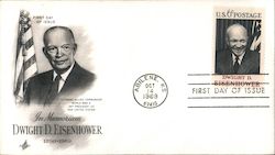 In Memoriam Dwight D. Eisenhower 1899-1969 First Day Covers First Day Cover First Day Cover First Day Cover