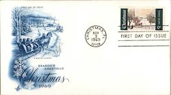 Season's Greetings Christmas 1969 First Day Covers First Day Cover First Day Cover First Day Cover