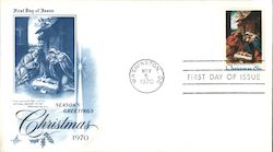 Season's Greetins Christmas 1970 First Day Cover