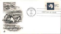 10th Anniversary Antarctic Treaty of 1959 First Day Cover