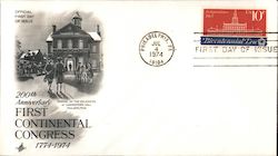 200th Anniversary First Continental Congress 1774-1974 First Day Cover