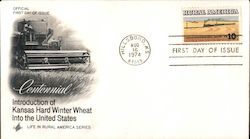 Rural America Introduction of Kansas Hard Winter Wheat First Day Covers First Day Cover First Day Cover First Day Cover