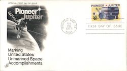 Pioneer Jupiter Marking United States Unmanned Space Accomplishments First Day Cover