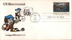 US Bicentennial Lexington & Concord 1775 First Day Cover