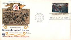 Battles of Lexington & Concord First Day Covers First Day Cover First Day Cover First Day Cover