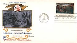 Commemorating Battles of Lexington & Concord First Day Covers First Day Cover First Day Cover First Day Cover