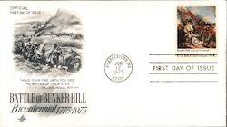 Battle of Bunker Hill Bicentennial 1775-1975 First Day Cover