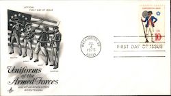 Uniforms of the Armed Forces American Revolution Bicentennial First Day Covers First Day Cover First Day Cover First Day Cover