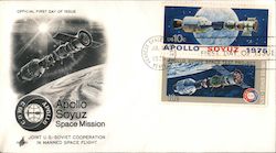 Apollo Soyuz Space Mission-Joint U.S. Soviet Cooperation in Manned Space Flight First Day Covers First Day Cover First Day Cover First Day Cover