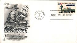 U.S. Postal Service-Bicentennial 1775-1975 First Day Covers First Day Cover First Day Cover First Day Cover