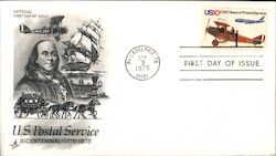 U.S. Postal Service Bicentennial 1775-1975 First Day Covers First Day Cover First Day Cover First Day Cover