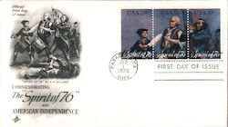 The Spirit of 76 American Independence First Day Covers First Day Cover First Day Cover First Day Cover