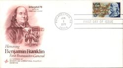 Banjamin Franklin First Postmaster-General First Day Covers First Day Cover First Day Cover First Day Cover