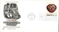 Pueblo Indian Pottery Series of 1977 First Day Covers First Day Cover First Day Cover First Day Cover