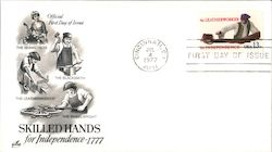 SKilled Hands for Independence First Day Cover