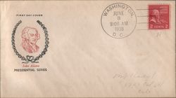 John Adams Presidential Series First Day Covers First Day Cover First Day Cover First Day Cover