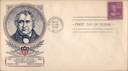 Zachary Taylor First Day Covers First Day Cover First Day Cover First Day Cover