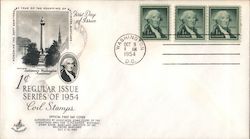 Coil Stamps, Baltimore Maryland Founding First Day Cover