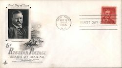 Regular Postage Theodore Roosevelt First Day Covers First Day Cover First Day Cover First Day Cover