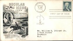 Regular Issue 25c Paul Revere Patriot First Day Cover