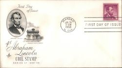 Abraham Lincoln Coil Stamp First Day Cover