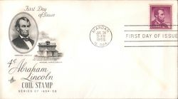 Coil Stamp, Abraham Lincoln First Day Covers First Day Cover First Day Cover First Day Cover