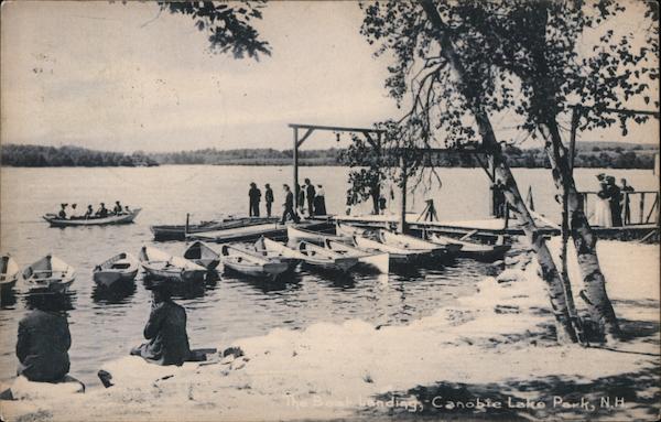 Boat Landing Canobie Lake Park Salem, NH Postcard