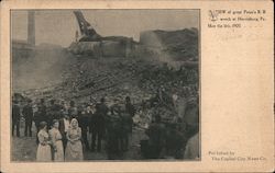 View of Great Penn's R. R. Wreck at Harrisburg PA, May the 11th, 1905 Postcard