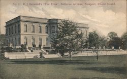 E.J. Berwind's "the Elms", Bellevue Avenue Newport, RI Postcard Postcard Postcard