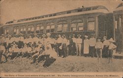 Our Party of Texas Land-Seekers of August 6, 1907. The Fidelity Immigration Company Postcard