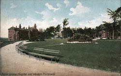 Maine General Hospital and Western Promenade Postcard