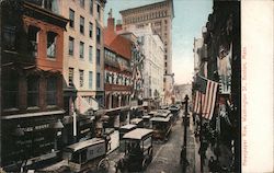 Newspaper Row Washington St. Boston, MA Postcard Postcard Postcard