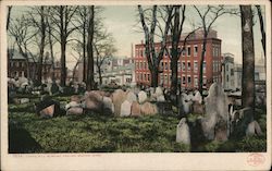 Copps Hill Burying Ground Boston, MA Postcard Postcard Postcard