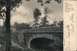 Cobble Stone Bridge, Highland Park, East New York Brooklyn, NY Postcard Postcard Postcard