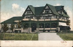 Country Club York, PA Postcard Postcard Postcard