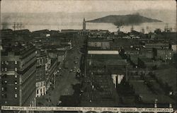 Market Street, Looking East, Showing Perry Bldg & Union Station San Francisco, CA 1906 San Francisco Earthquake Postcard Postcar Postcard