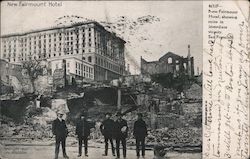 New Fairmount Hotel San Francisco, CA 1906 San Francisco Earthquake Postcard Postcard Postcard