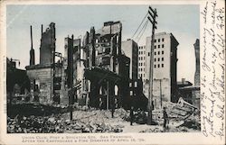 Union Club, Post & Stockton Sts. After the Earthquake & Fire Disaster on April 18, 1906 San Francisco, CA Postcard Postcard Postcard