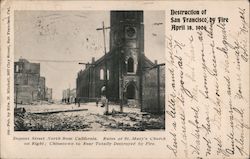 Destruction of San Francisco by Fire, April 18, 1906 Postcard