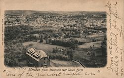 Meriden from Mountain, Rear Town Farm Postcard