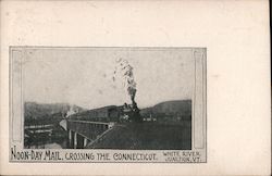 Noon-Day Mail, Crossing the Connecticut Postcard