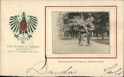 Drinking Fountain, Belle Island Postcard