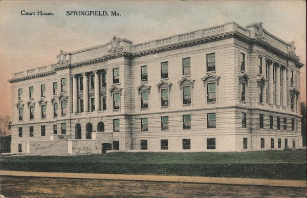 Court House Springfield MO Postcard