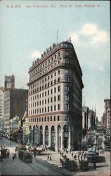 Post St. From Market St. Postcard